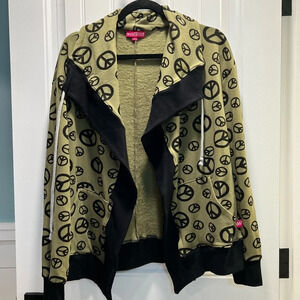 WestWind Olive Green & Black Zipperless Hoodless Jacket. Size M/L. Like New.